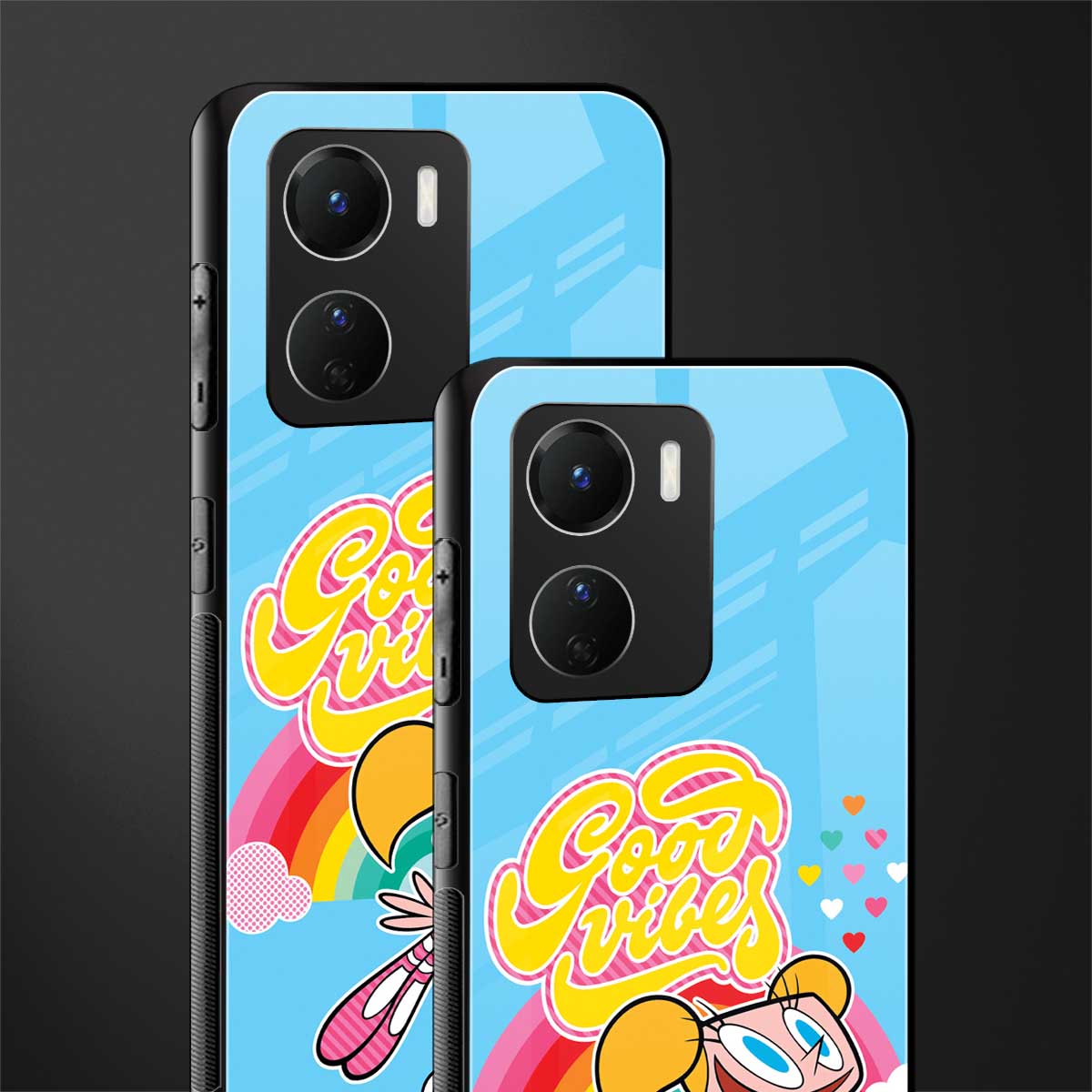 deedee good vibes back phone cover | glass case for vivo y16
