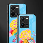 deedee good vibes back phone cover | glass case for vivo y35 4g