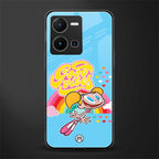 deedee good vibes back phone cover | glass case for vivo y35 4g