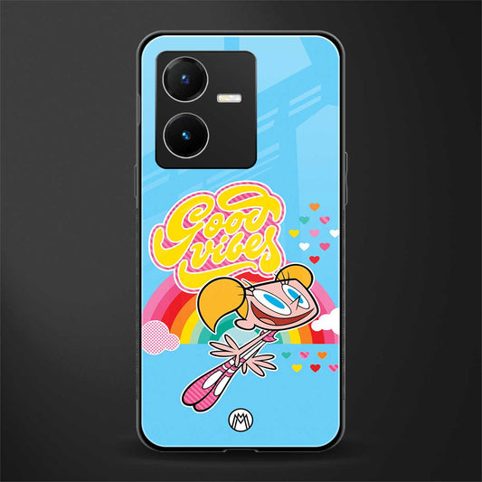 deedee good vibes back phone cover | glass case for vivo y22