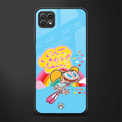 deedee good vibes back phone cover | glass case for samsung galaxy f42