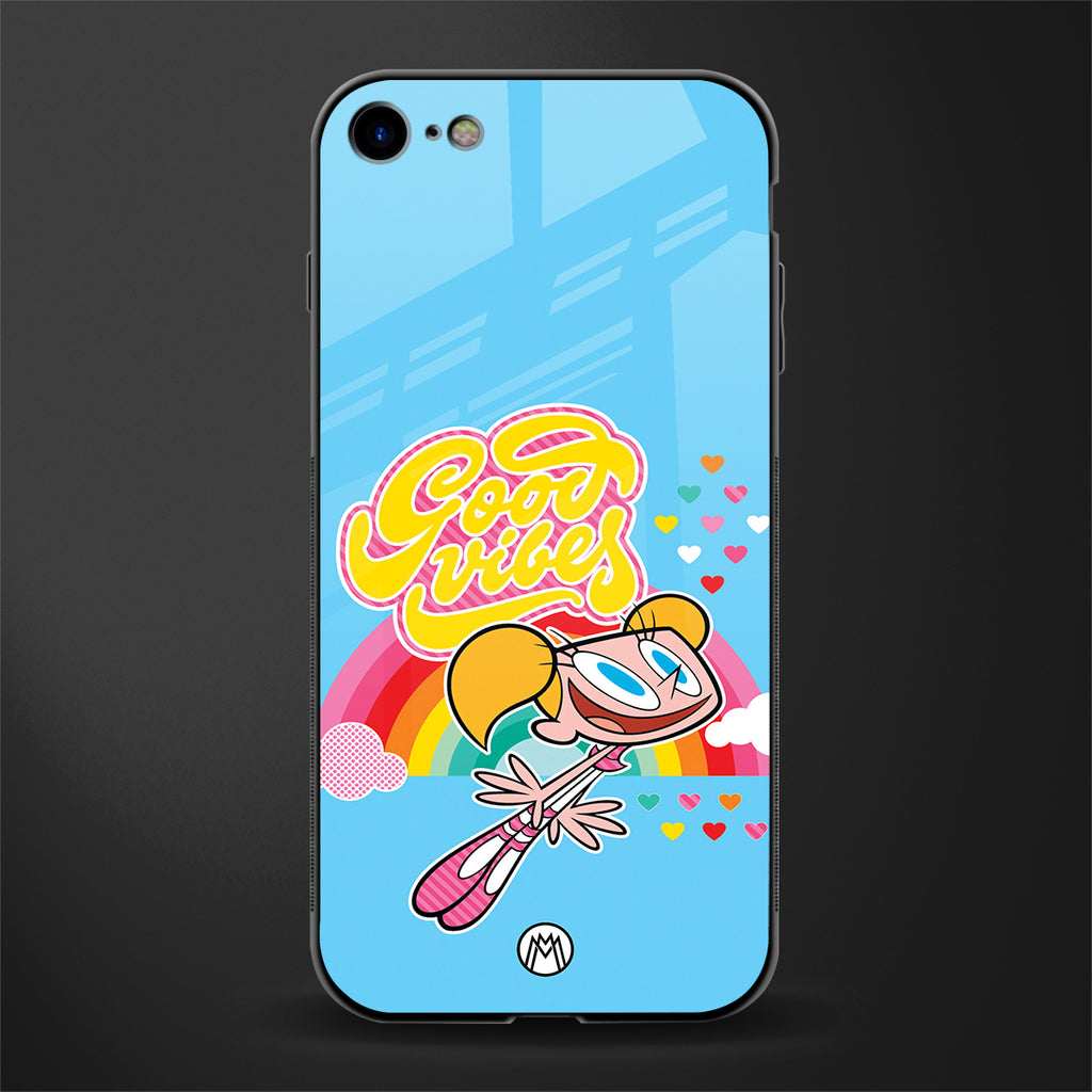 deedee good vibes glass case for iphone se 2020 image