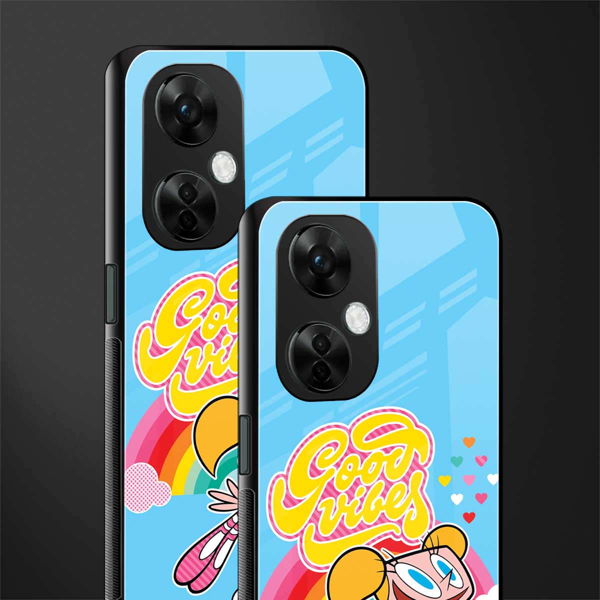 deedee good vibes back phone cover | glass case for oneplus nord ce 3 lite