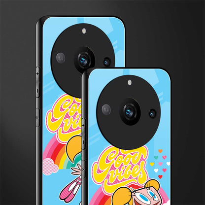 deedee good vibes back phone cover | glass case for realme 11 pro 5g