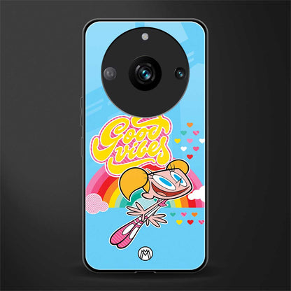 deedee good vibes back phone cover | glass case for realme 11 pro 5g