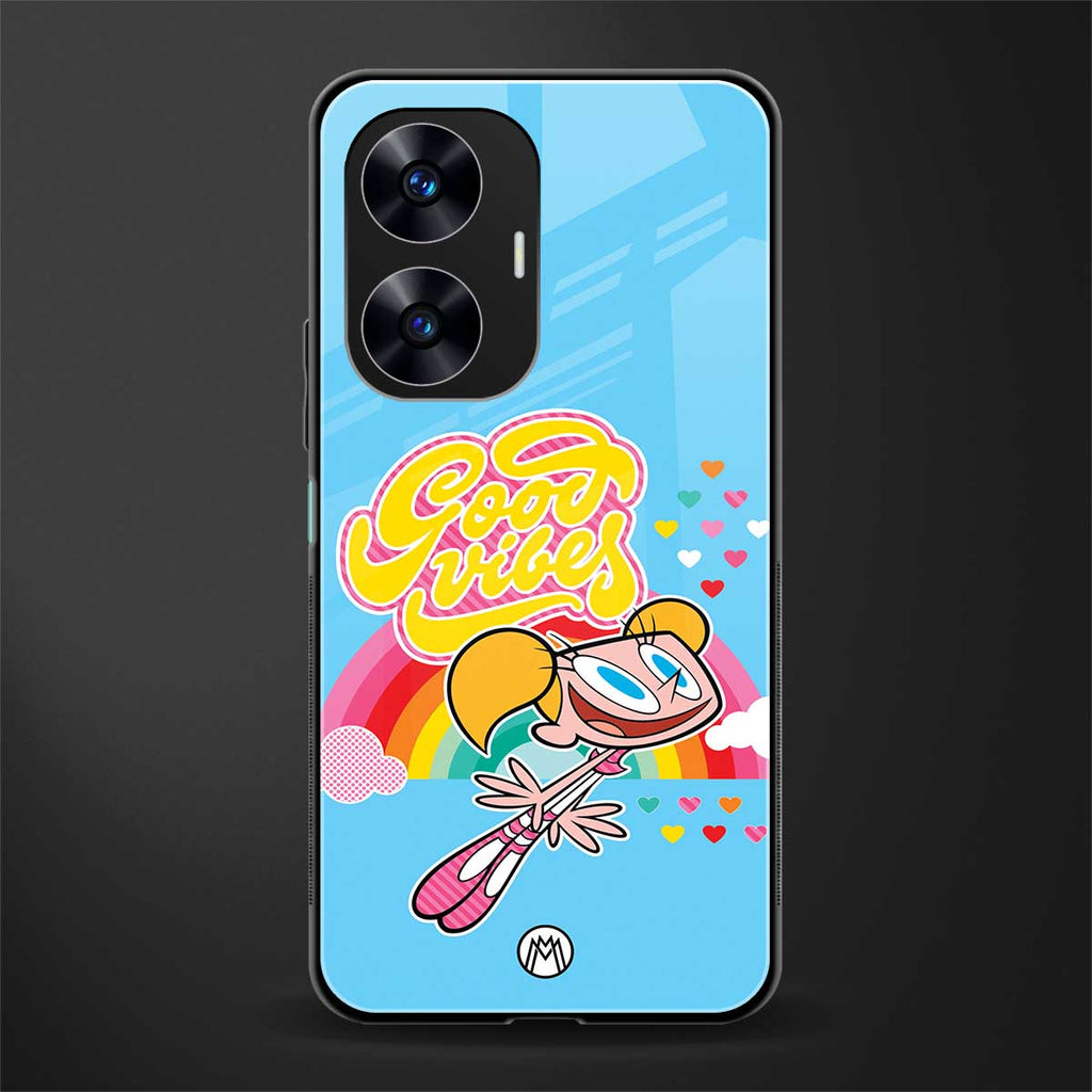 deedee good vibes back phone cover | glass case for realme c55