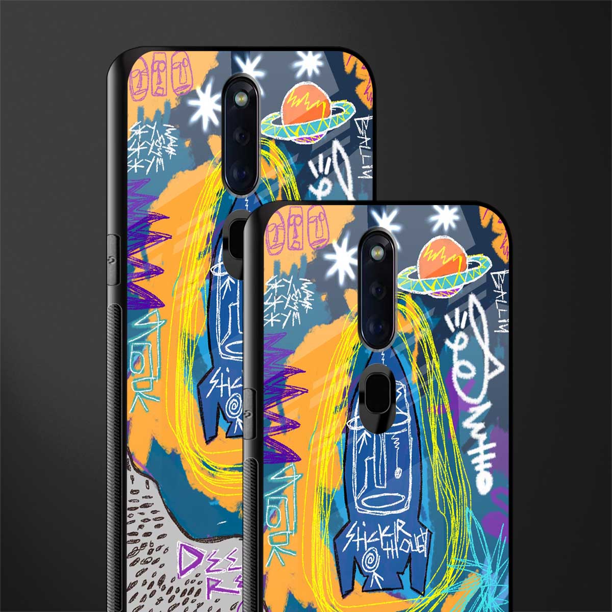 deja vu glass case for oppo f11 pro image-2