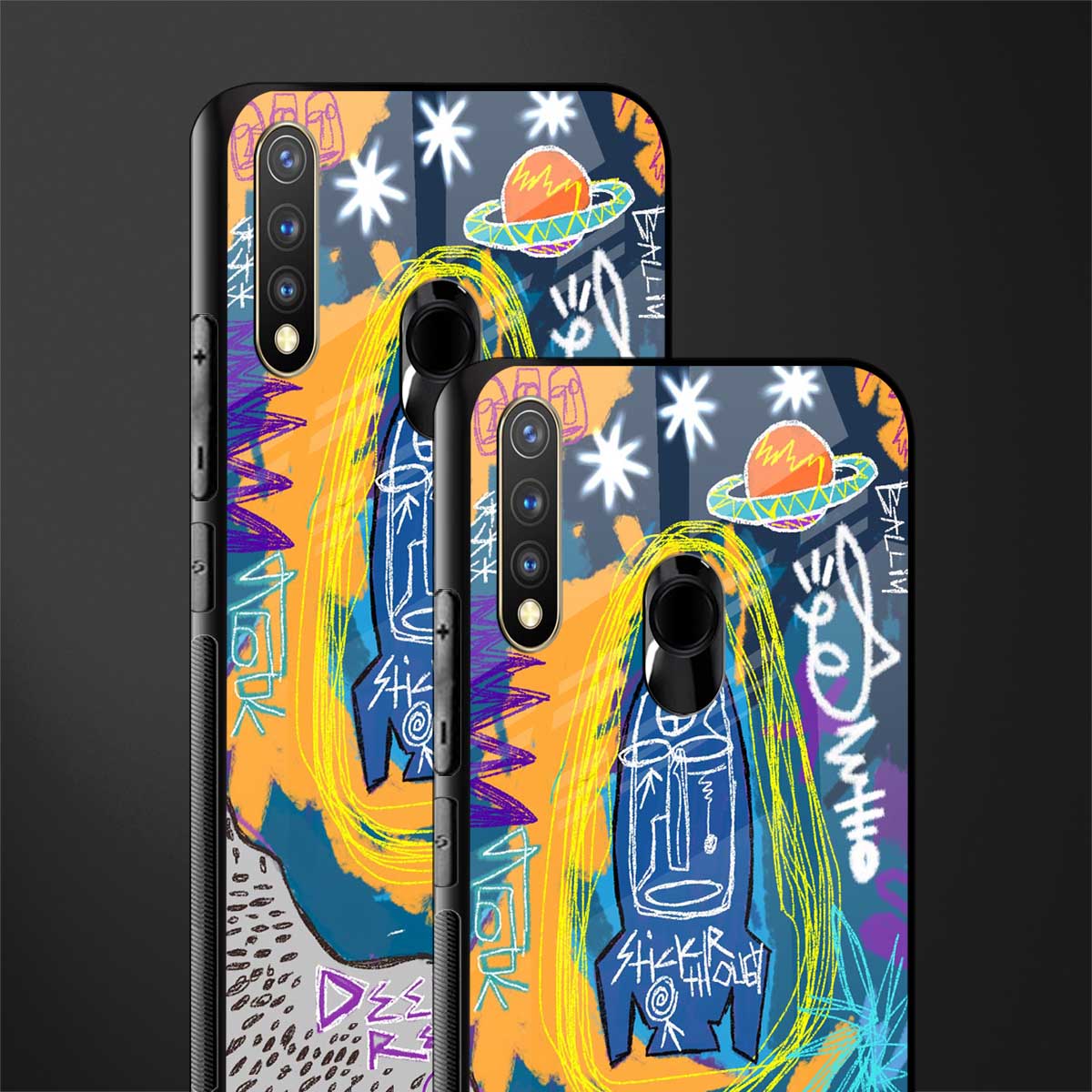 deja vu glass case for vivo u20 image-2