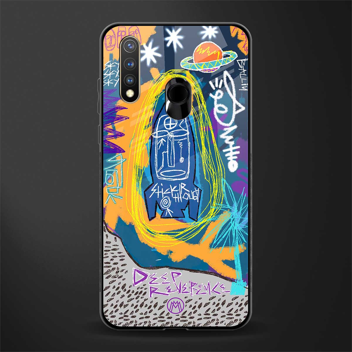 deja vu glass case for vivo y19 image