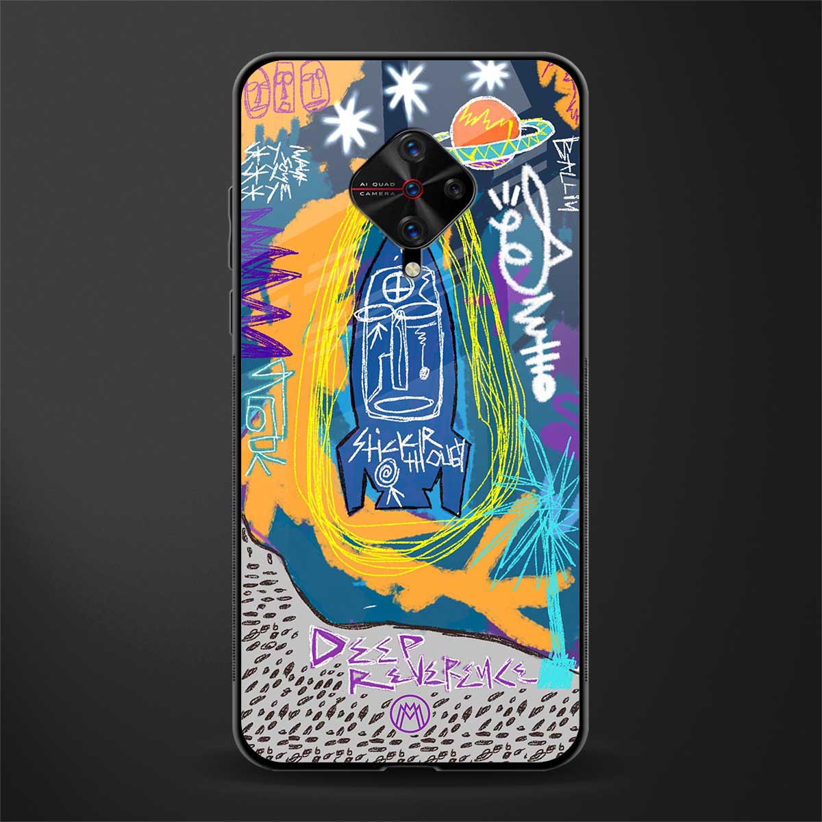 deja vu glass case for vivo s1 pro image