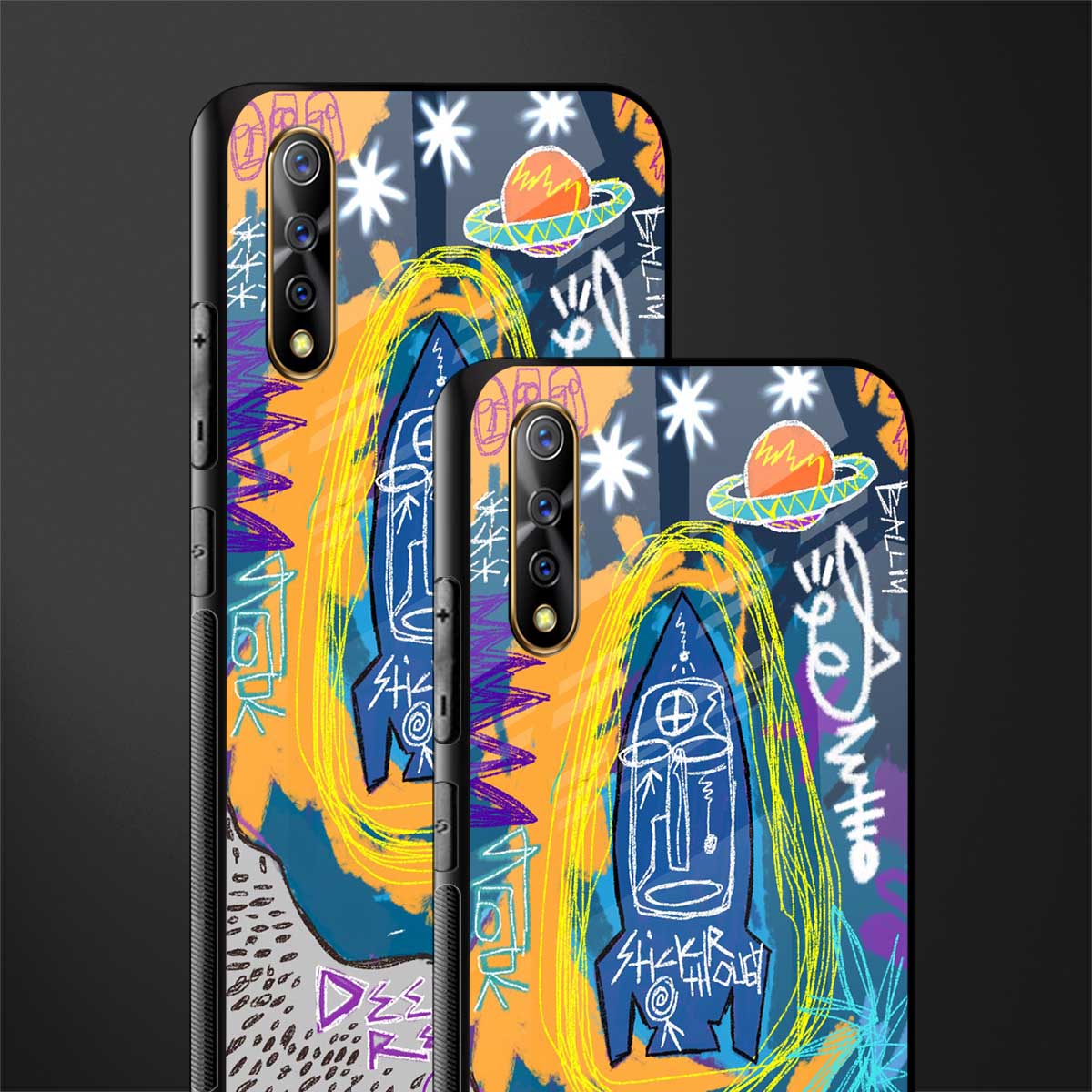 deja vu glass case for vivo s1 image-2