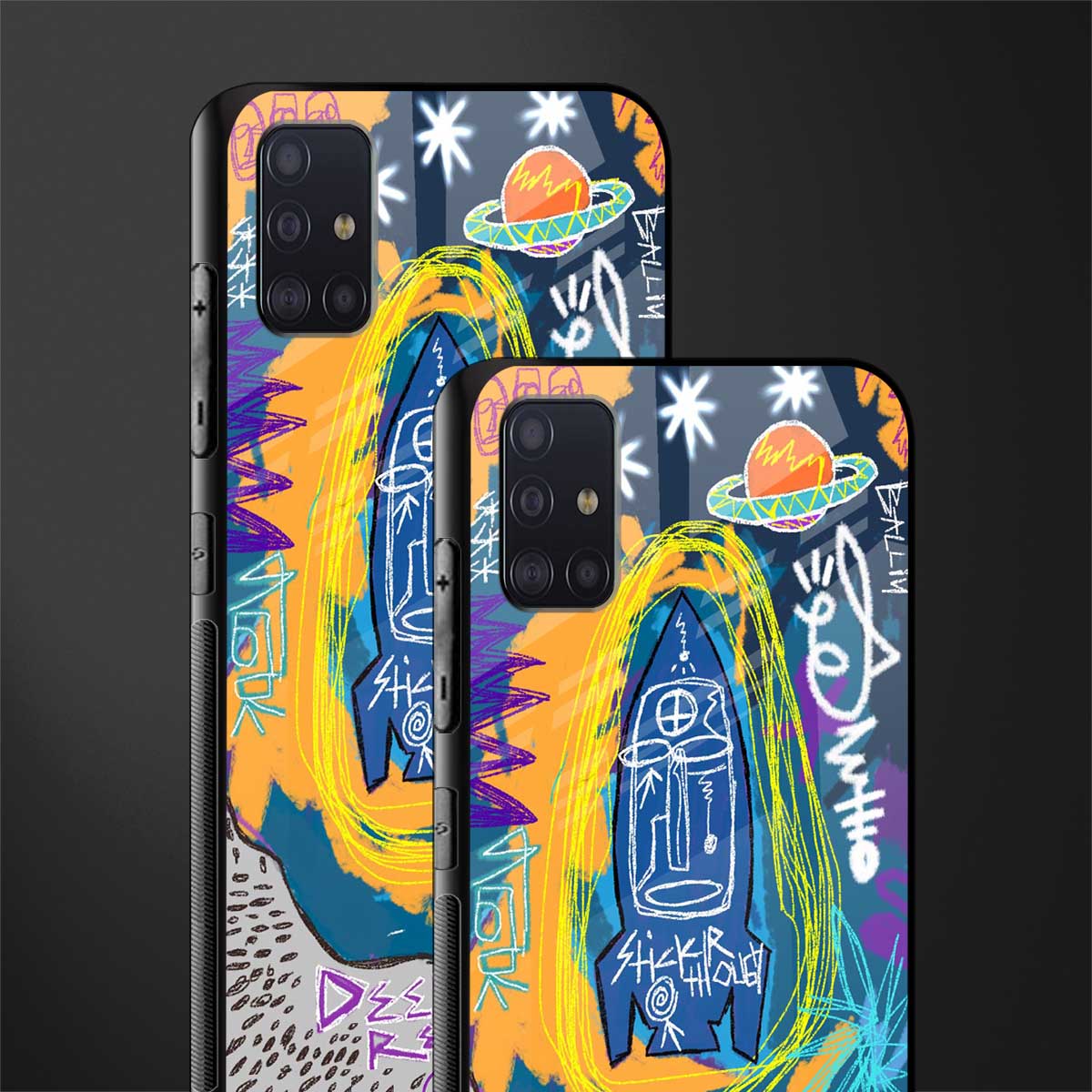 deja vu glass case for samsung galaxy a71 image-2