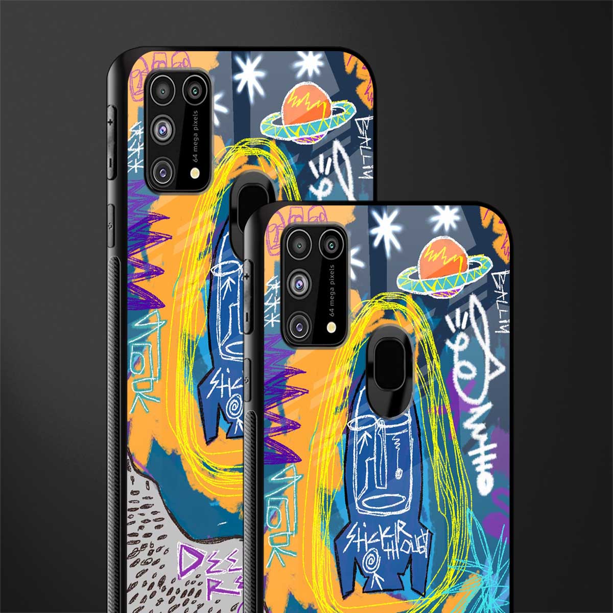 deja vu glass case for samsung galaxy m31 image-2