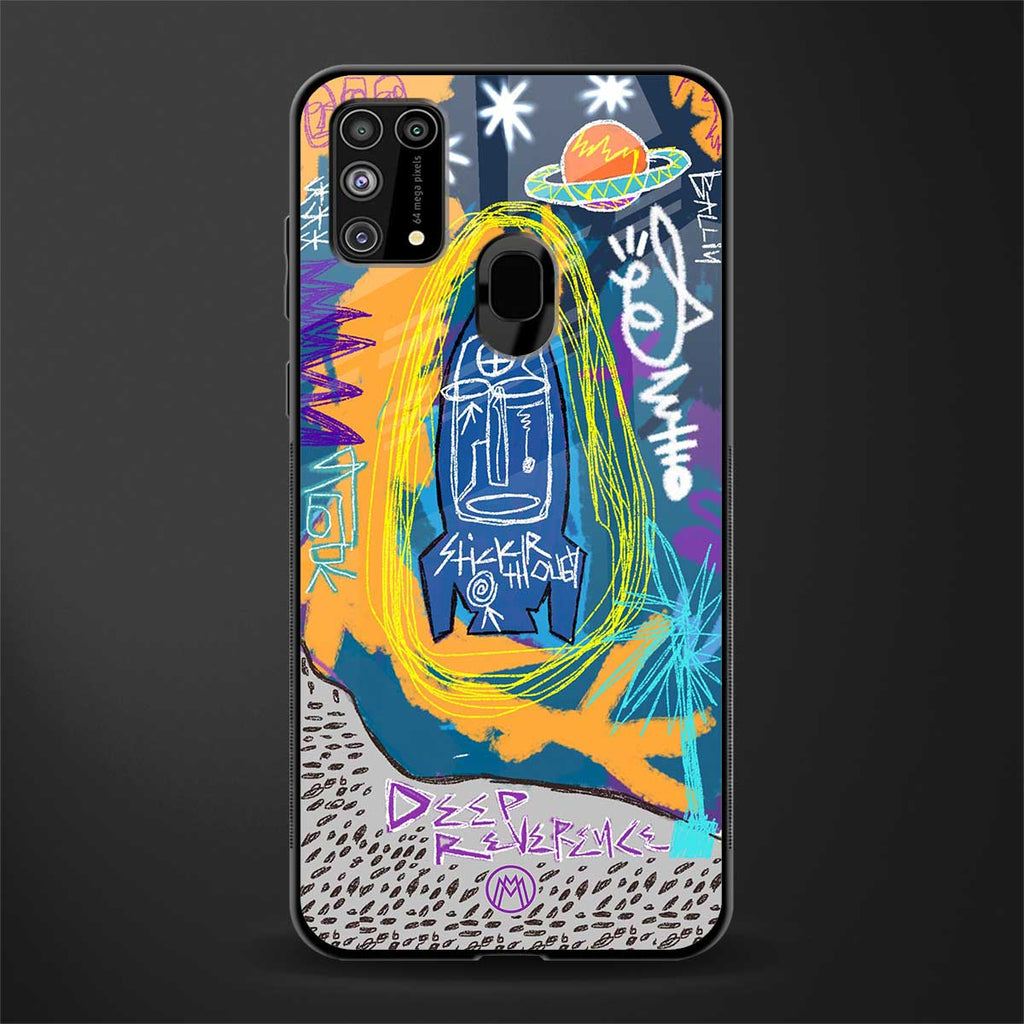 deja vu glass case for samsung galaxy f41 image