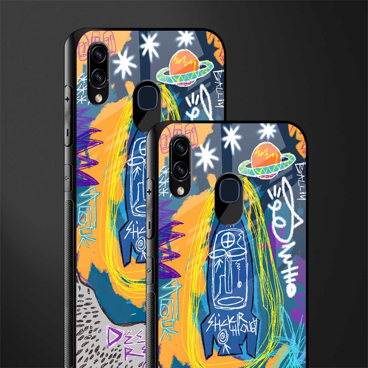 deja vu glass case for samsung galaxy m10s image-2