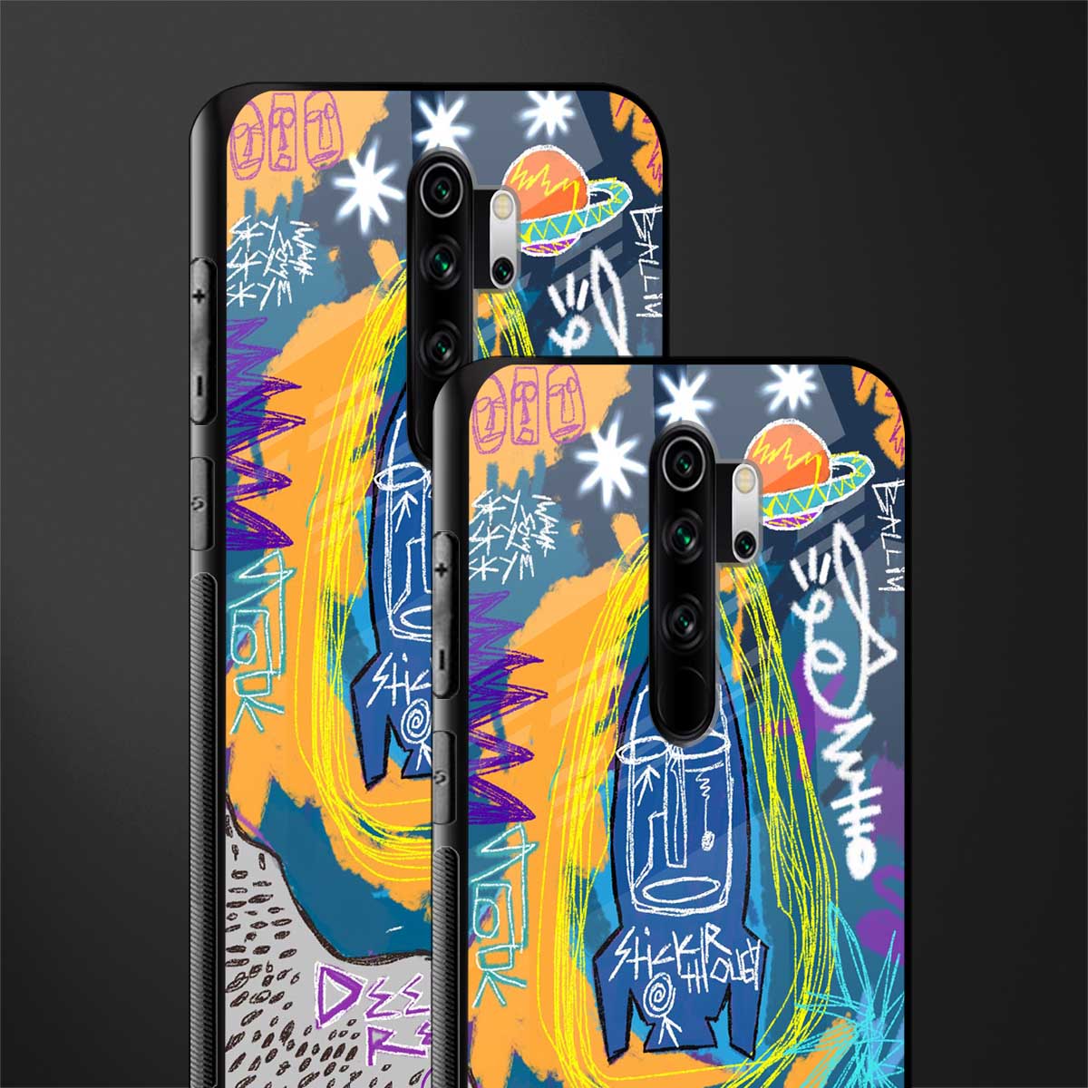 deja vu glass case for redmi note 8 pro image-2
