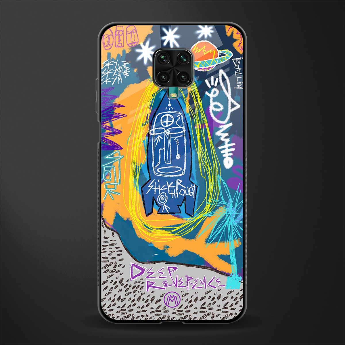 deja vu glass case for redmi note 9 pro image