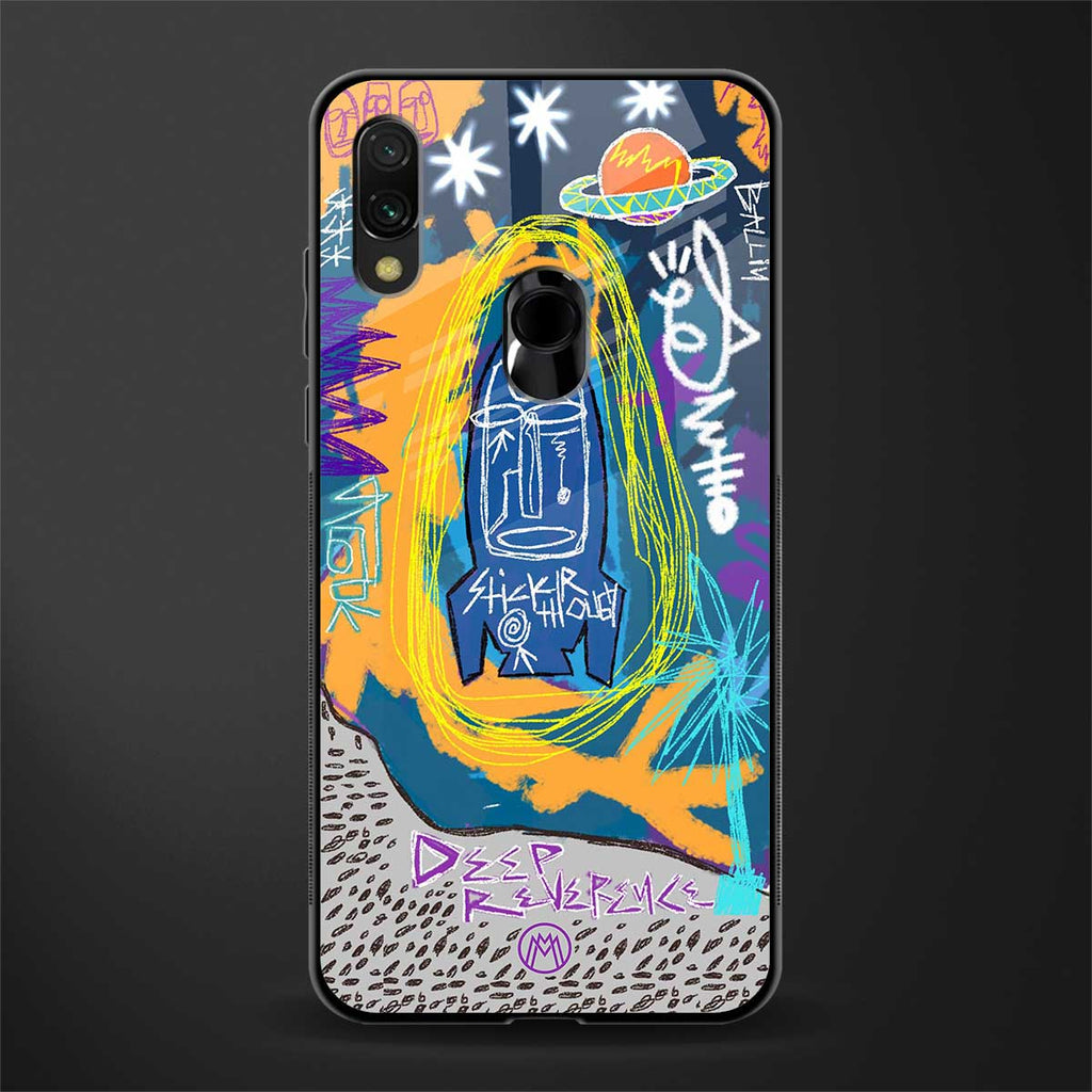 deja vu glass case for redmi note 7 pro image