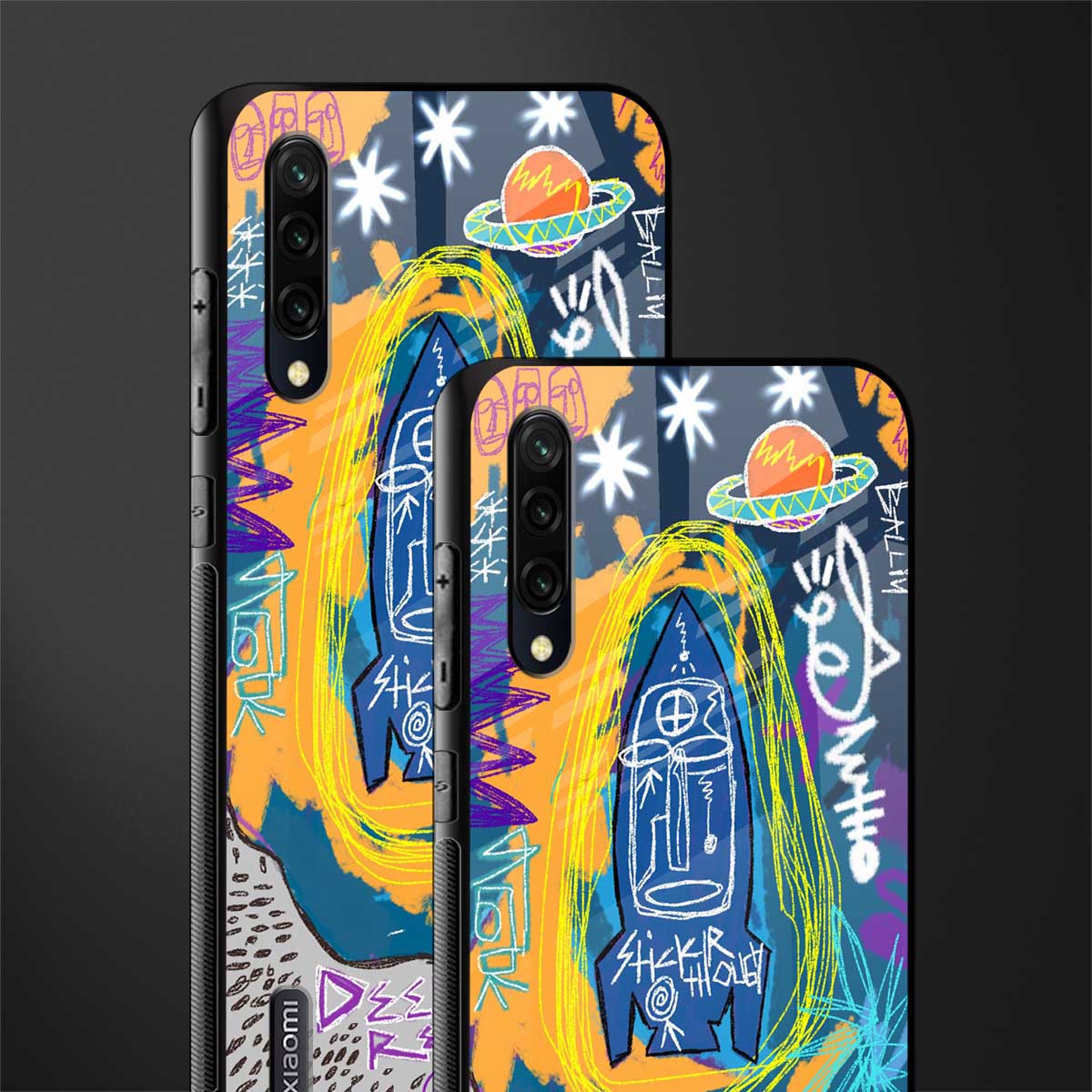 deja vu glass case for mi a3 redmi a3 image-2