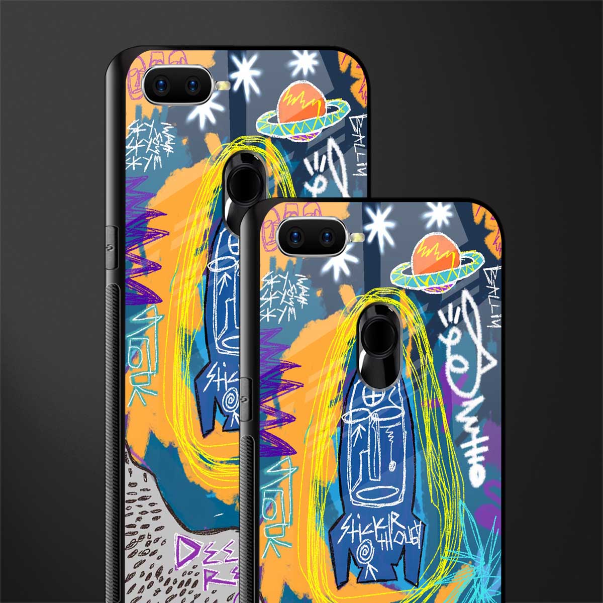 deja vu glass case for oppo a7 image-2