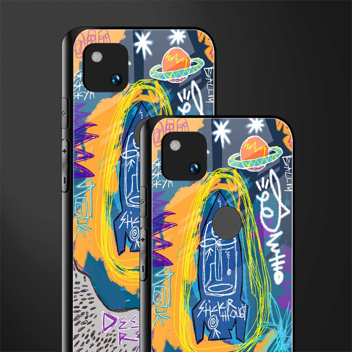 deja vu back phone cover | glass case for google pixel 4a 4g