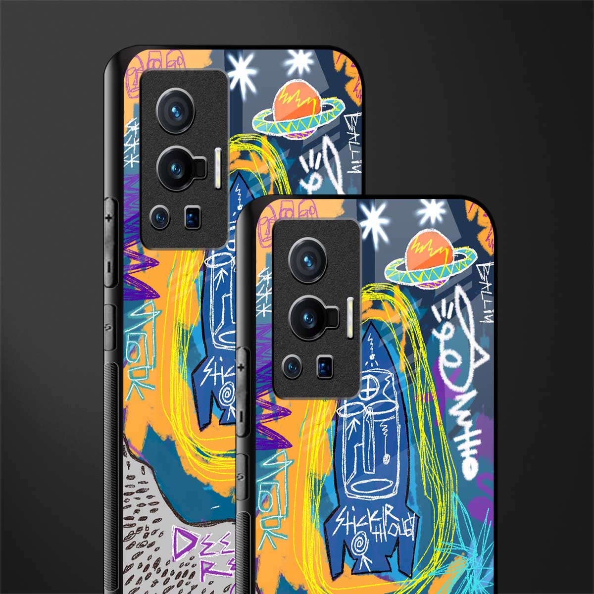 deja vu glass case for vivo x70 pro image-2