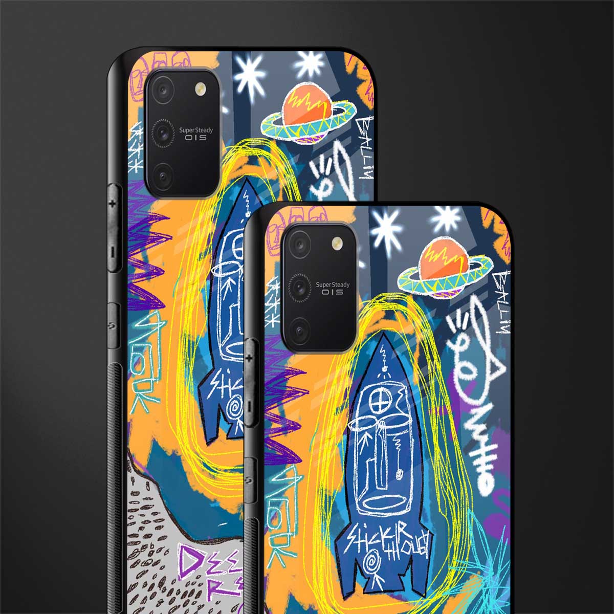 deja vu glass case for samsung galaxy a91 image-2