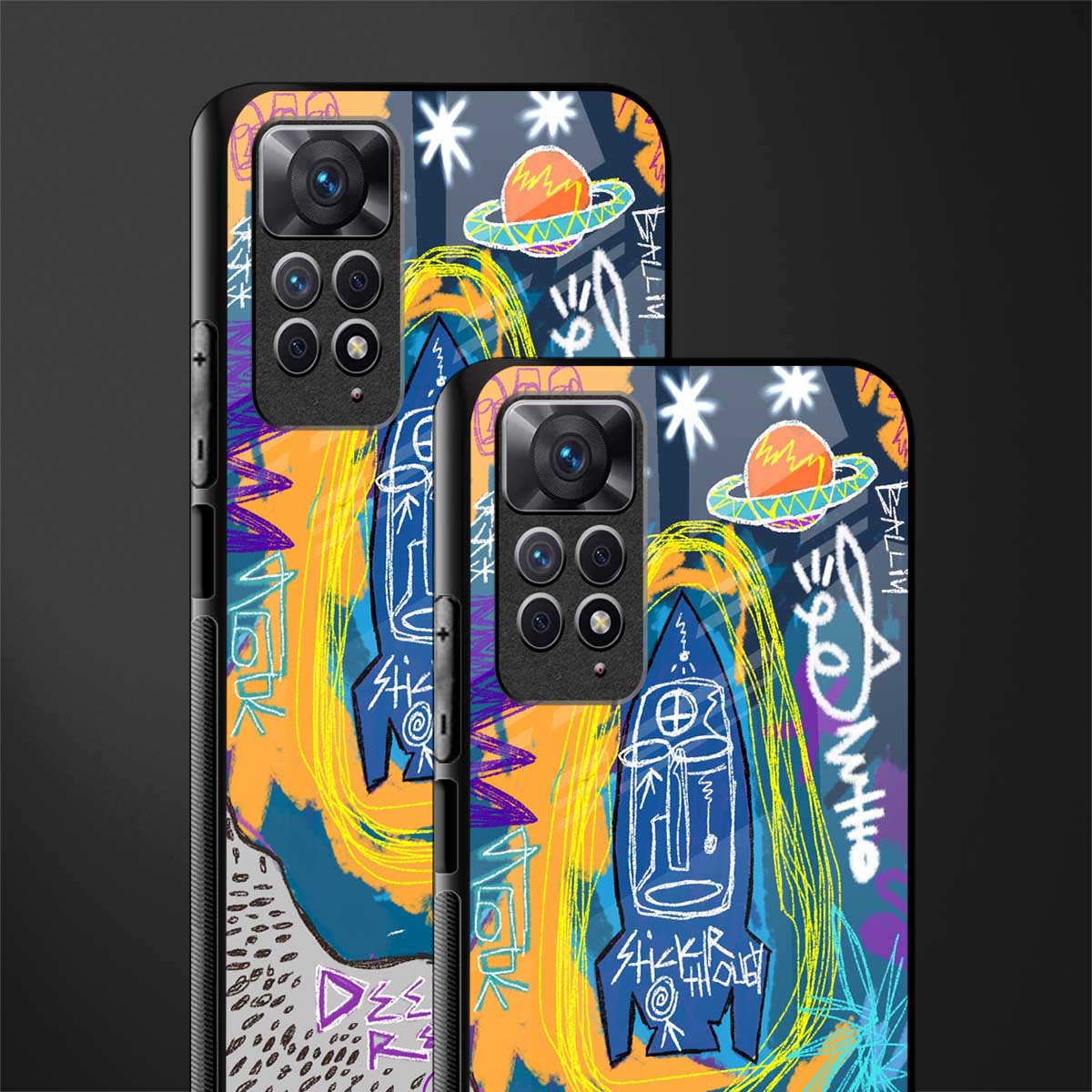 deja vu glass case for redmi note 11s image-2