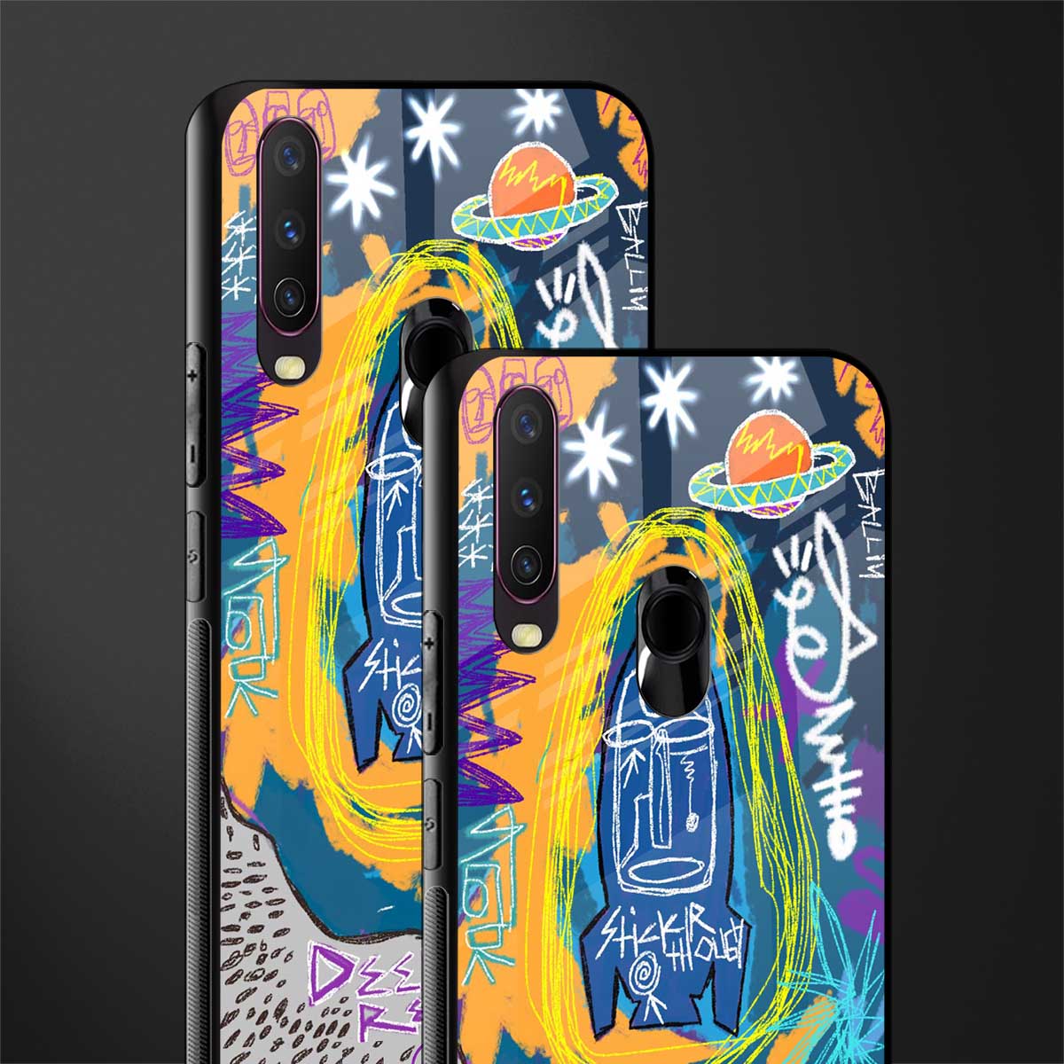 deja vu glass case for vivo y17 image-2