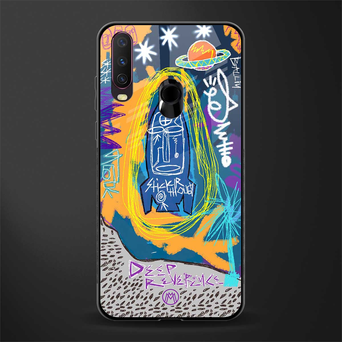 deja vu glass case for vivo y15 image