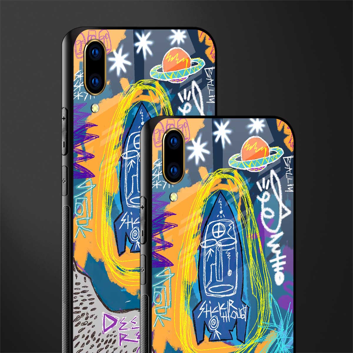 deja vu glass case for vivo v11 pro image-2