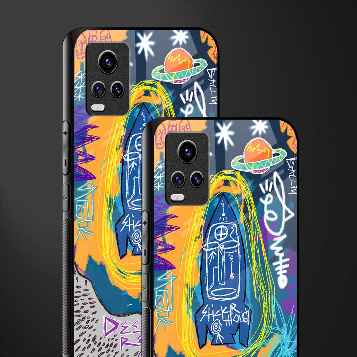 deja vu glass case for vivo v20 image-2