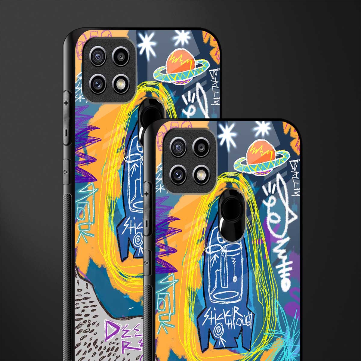 deja vu glass case for oppo a15 image-2