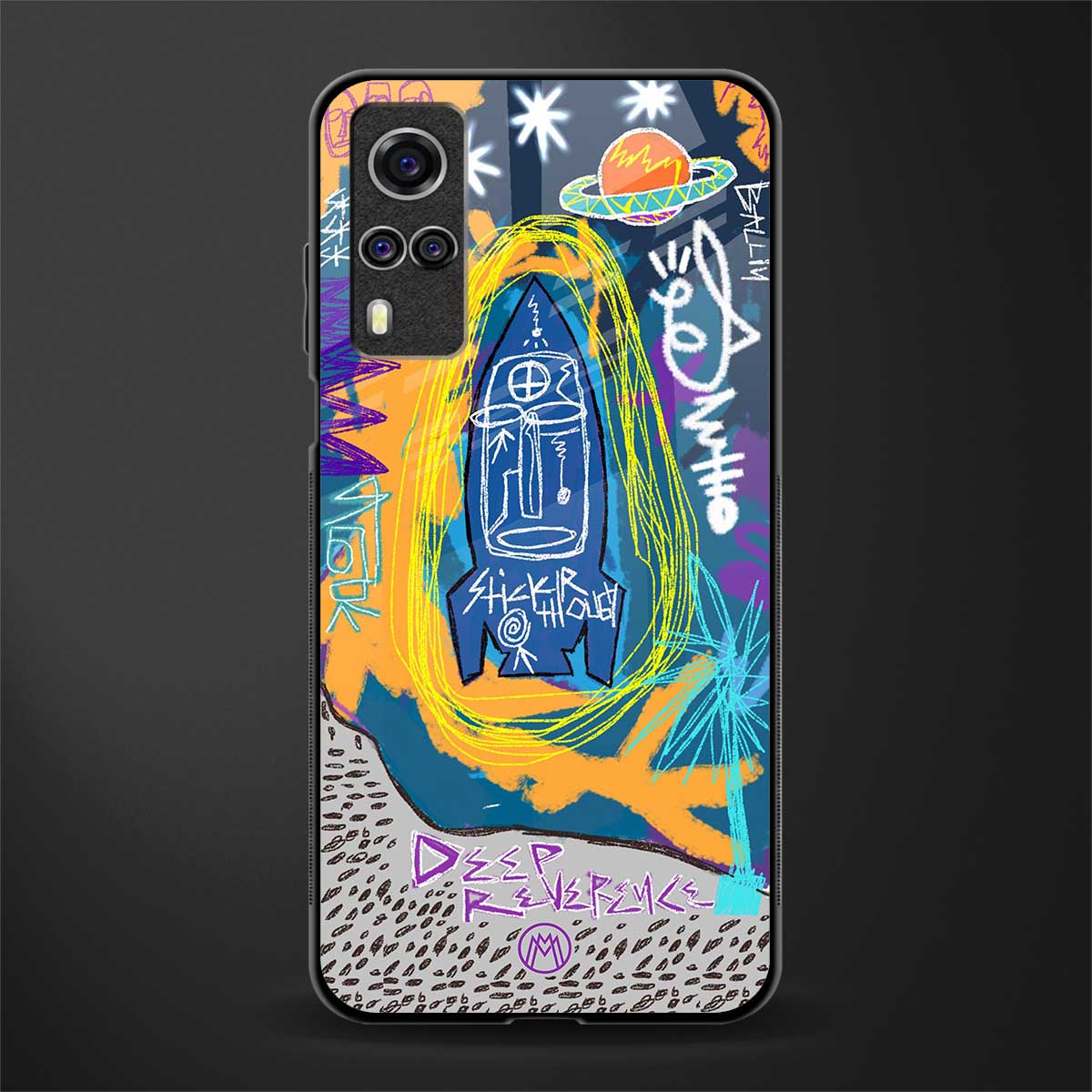 deja vu glass case for vivo y51 image