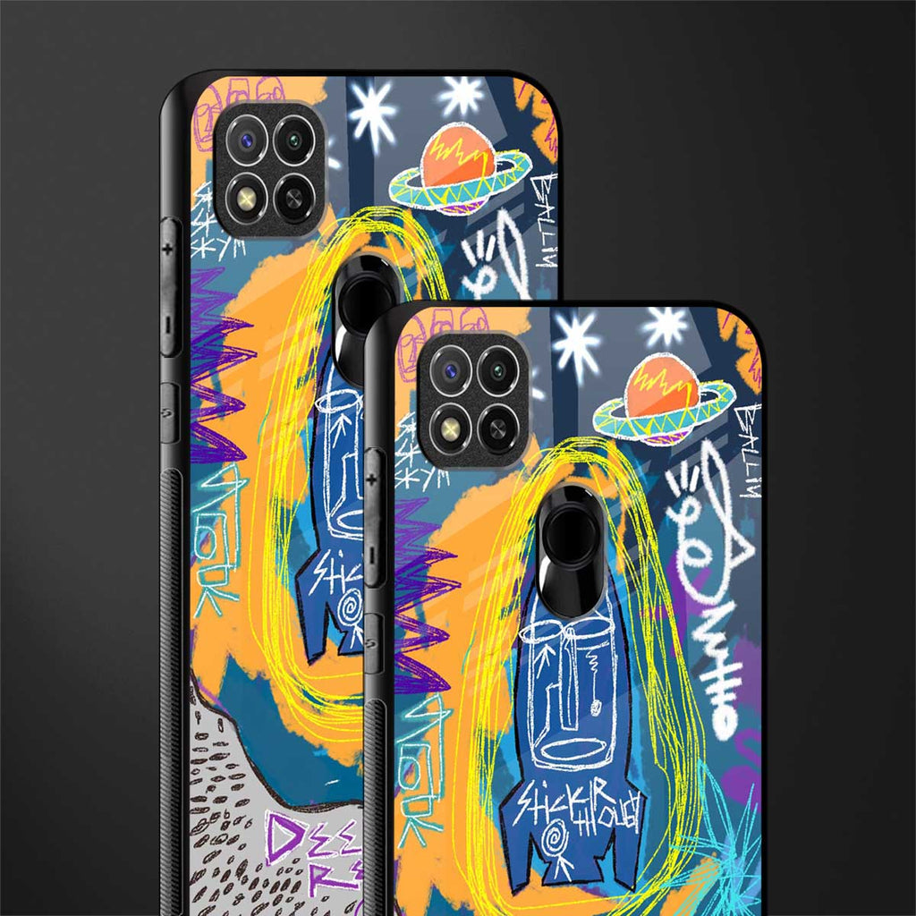 deja vu glass case for redmi 9 image-2