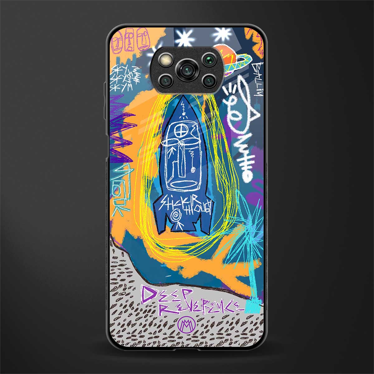 deja vu glass case for poco x3 pro image