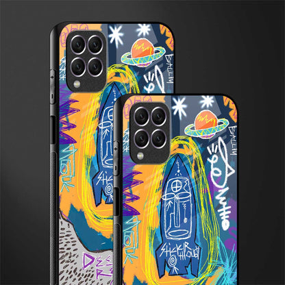 deja vu glass case for samsung galaxy f62 image-2
