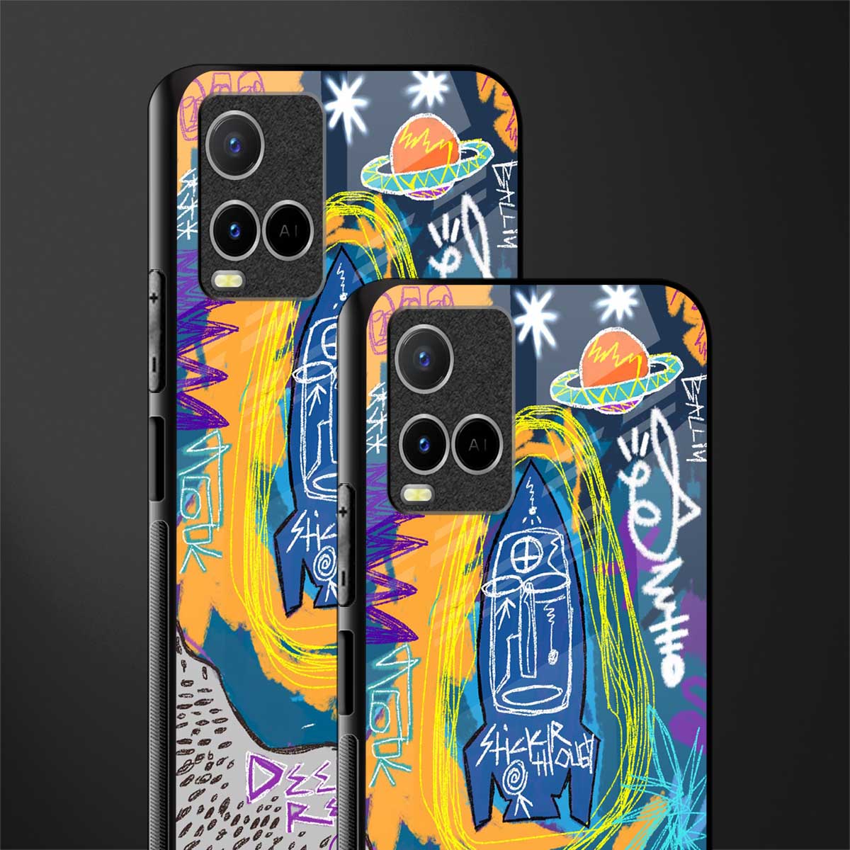 deja vu glass case for vivo y21t image-2