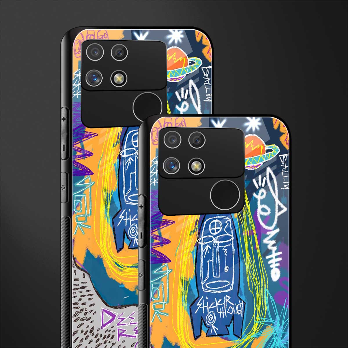 deja vu back phone cover | glass case for realme narzo 50a