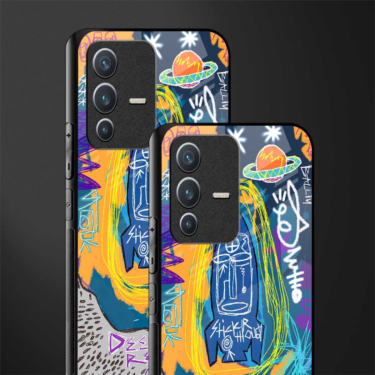 deja vu glass case for vivo v23 5g image-2