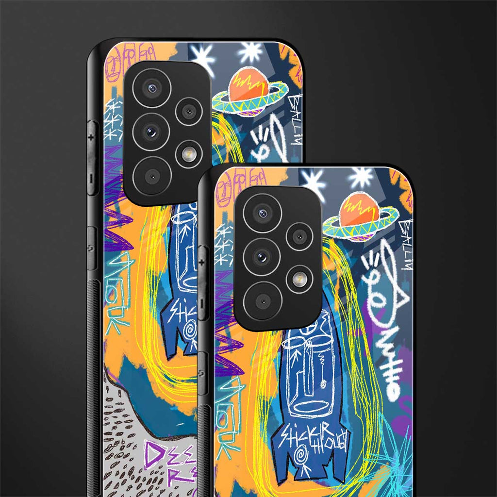 deja vu back phone cover | glass case for samsung galaxy a73 5g