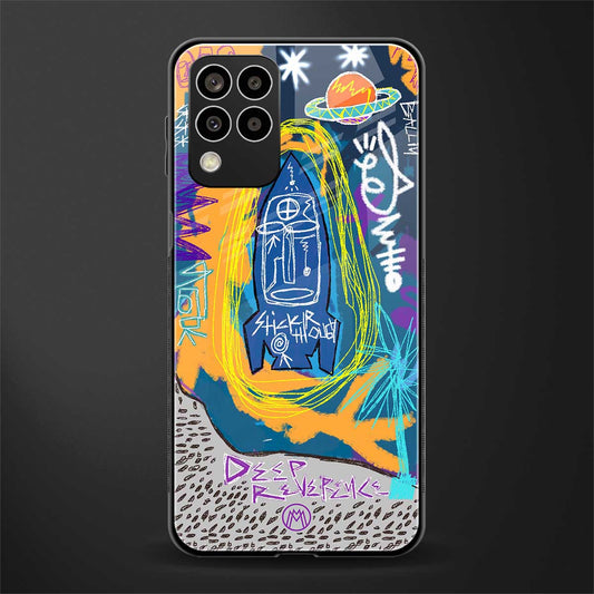 deja vu back phone cover | glass case for samsung galaxy m33 5g