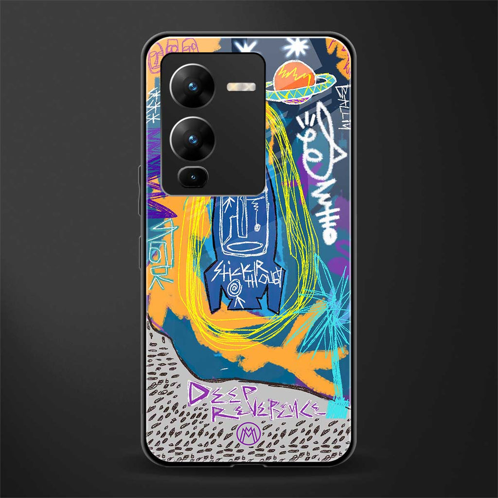 deja vu back phone cover | glass case for vivo v25 pro 5g