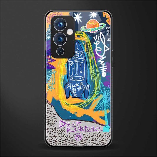 deja vu back phone cover | glass case for oneplus 9