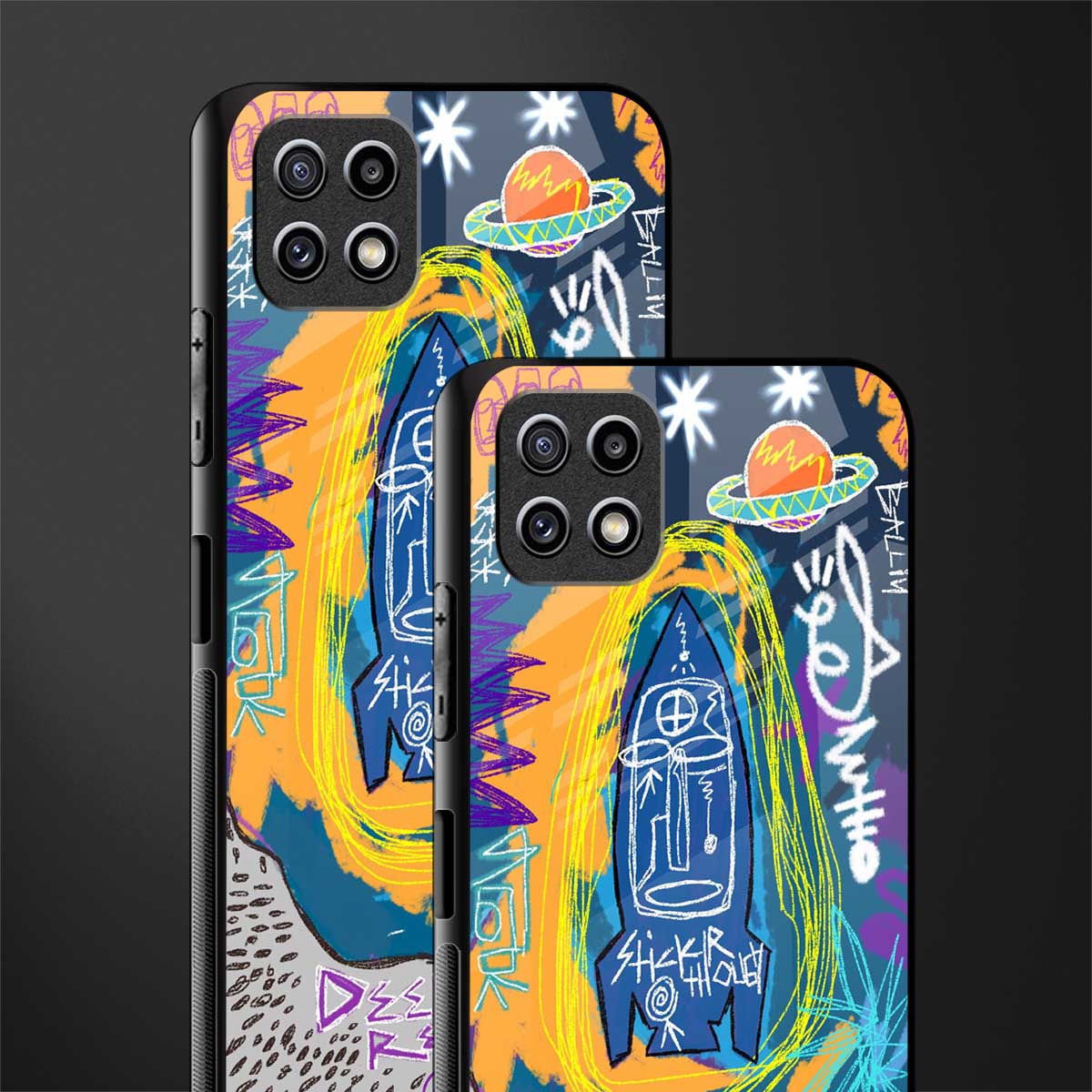 deja vu back phone cover | glass case for samsung galaxy f42