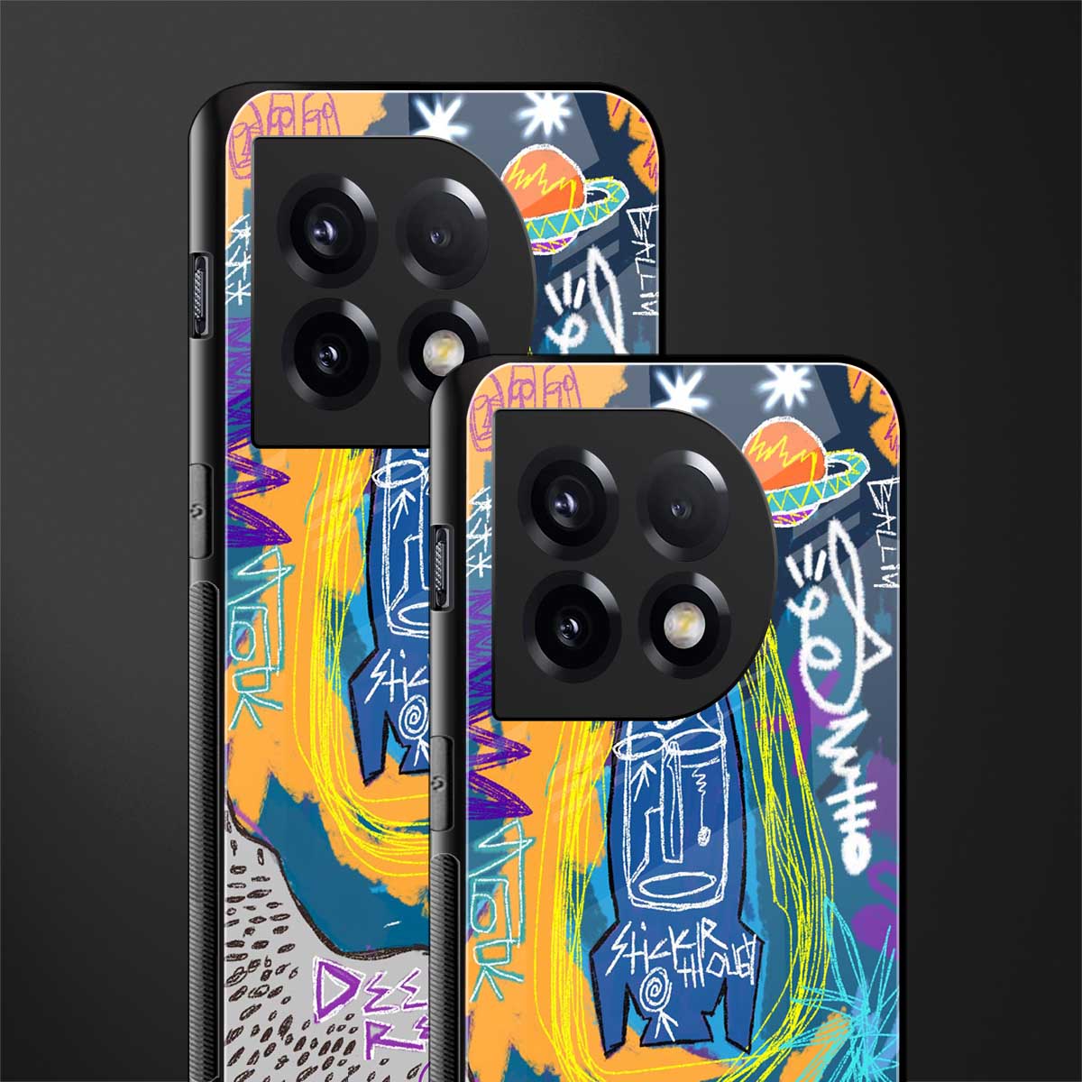 deja vu back phone cover | glass case for oneplus 11