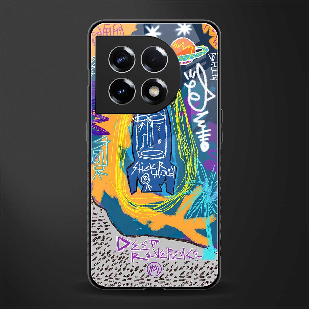 deja vu back phone cover | glass case for oneplus 11