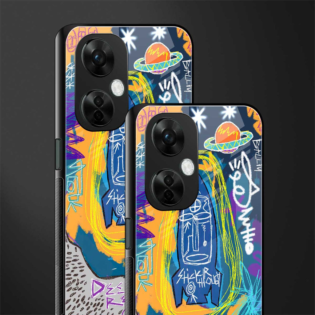 deja vu back phone cover | glass case for oneplus nord ce 3 lite