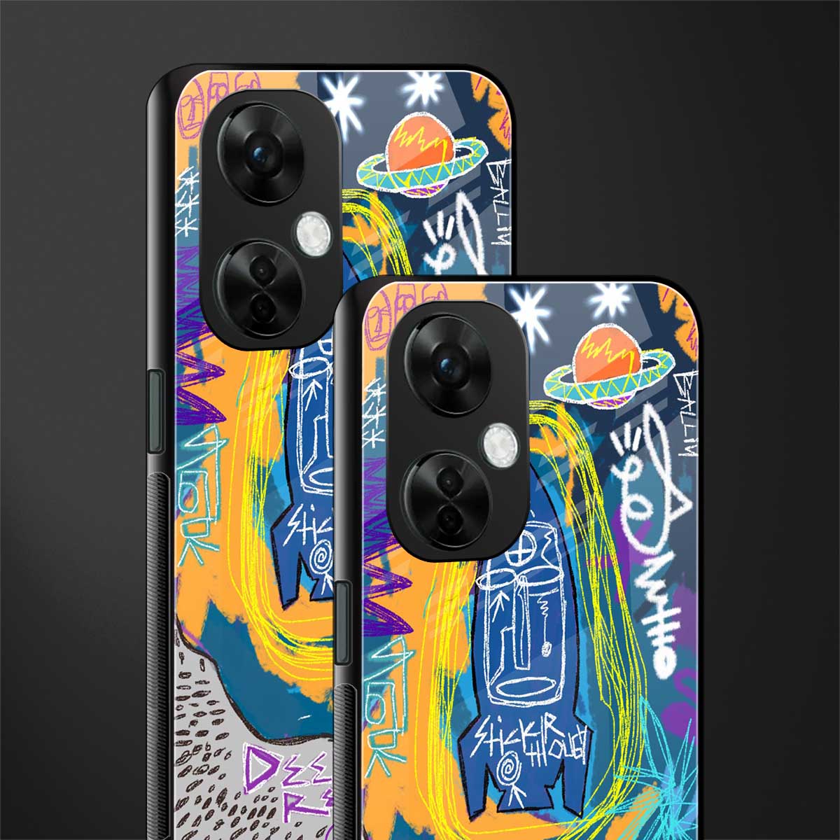 deja vu back phone cover | glass case for oneplus nord ce 3 lite