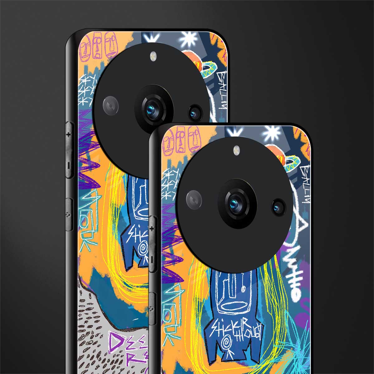 deja vu back phone cover | glass case for realme 11 pro 5g